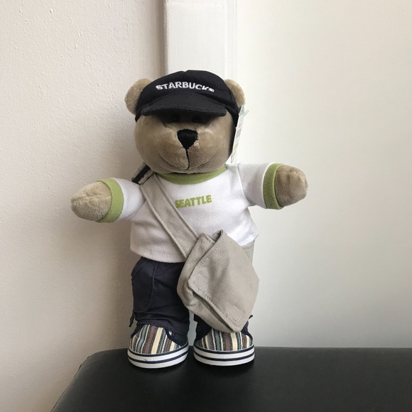 NWT Starbucks Bearista Seattle Teddy Bear - Picture 1 of 9